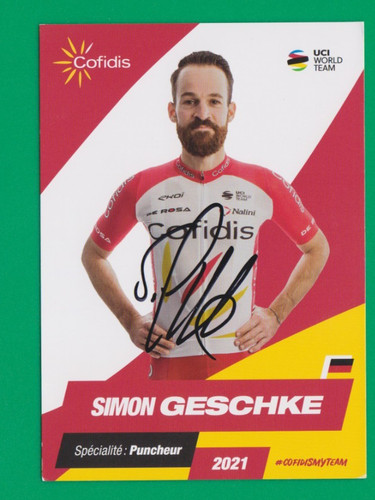 Cyclisme carte cycliste simon - cycliste,