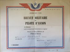 Brevet militaire de pilote d'avion 1948