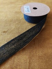 Ruban de toile de jute noir au