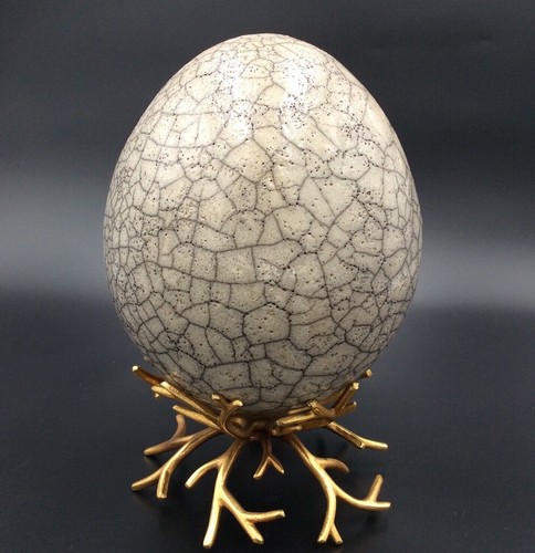Oeuf autruche raku - en,