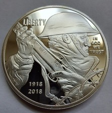 Pièce Commémorative De La Première Guerre Mondiale, Argent Plaque, Collection