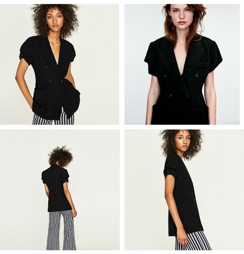 Zara black short sleeve - zara,