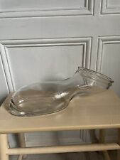 Ancien Urinal féminin femme Bassin de lit en verre médical reconstitution