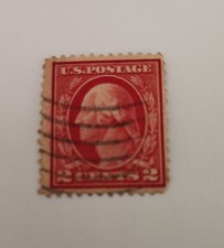 TIMBRE US POSTAGE 2 Cents George Washington Red