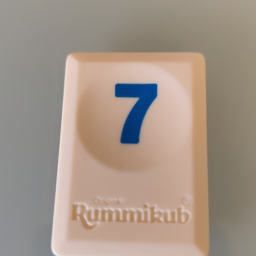 Tuile chiffre 7bleu jeu - chiffre,