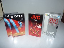 Lot 5 vhs cassette video K7