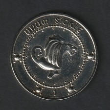 Harry POTTER, 1 MORNILLE, 1 Sickle, Banque GRINGOTTS, 6.87 G, Ø 33, Fr. Médaille