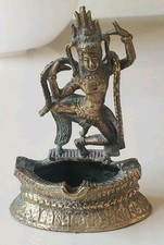 Cendrier/Vide-poche Divinité Apsara Dansante/Artisanat Khmer Cambodge 13,5x9,5cm