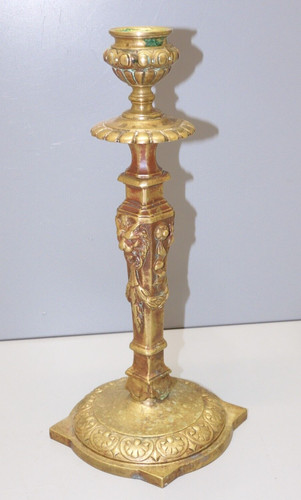 Joli bougeoir bronze - -,