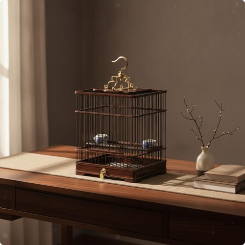 Cage oiseaux avec - à, plateau