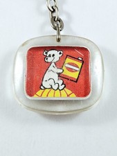 PORTE-CLES - POLAROIL - Huiles AUTOMOBILES - Vintage Garages 1960s - Ourson -