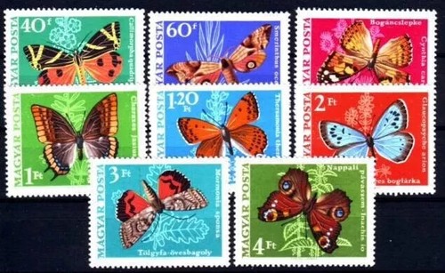 Hungary 1969 butterflies - -,