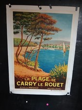 AFFICHE  PLAGE DE CARRY LE