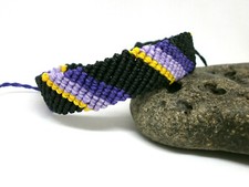 Bracelet artisanal « No 82 » en macrame fil ciré