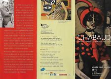 Dépliant Musée PAUL VALERY à SETE EXPOSITION AUGUSTE CHABAUD 2012 Fauve PROVENCE
