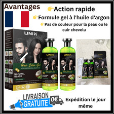 Gel colorant noir naturel pour