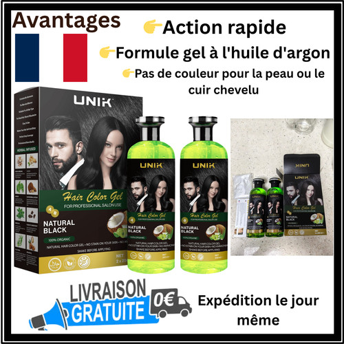 Gel colorant noir naturel pour
