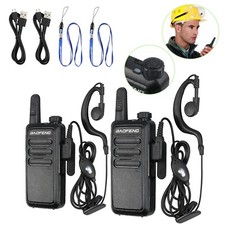 2 pièces Baofeng Mini Walperforated Talkies 16CH Canaux Radio Bidirectionnelle