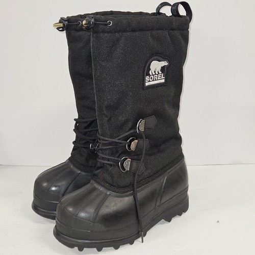 New sorel glacier black - new,