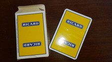 54 CARTES RICARD JAUNE JEU