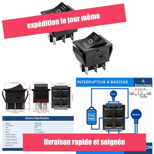 Interrupteur bascule - à,