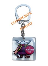 Porte-clés bourbon ANTAR pub mascotte Gaulois huile bidon garage automobilia aut