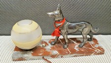 Ancienne Lampe Socle Marbre