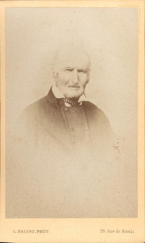 Cdv portrait homme âgé col - cdv,