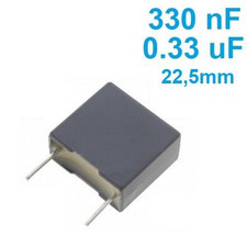 CONDENSATEUR ANTI PARASITE MKP X2 220-230V 0,33µF 330nF  15mm