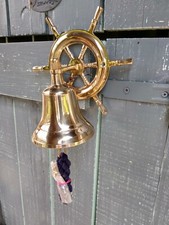 Cloche murale en laiton,avec