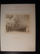 menu compagnie de navigation des MESSAGERIES MARITIMES - le Salazie 1883