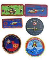 LOT de 6 Tissus Sécurité Civile Divers (5046)