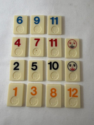 Rummikub miniature game tiles - rummikub,