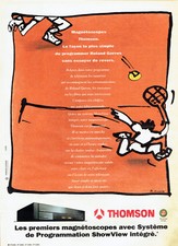 Publicité Advertising  038  1993   Thomson magnétoscope système ShowView intégré