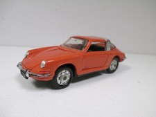 RARE PORSCHE 911 L TARGA Orange par NOREV plastique Vintage N° 141 au 1/43