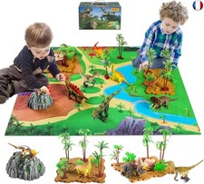 GIUHAT Jouet Dinosaure avec Tapis de Jeu, Figurine Dinosaure Dinosaure Jouet