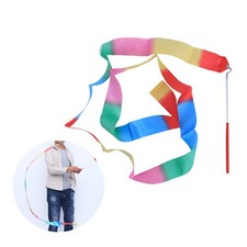  6 M Ruban Gymnastique Rythmique Rubans De Danse Bâtons Pour Les Enfants