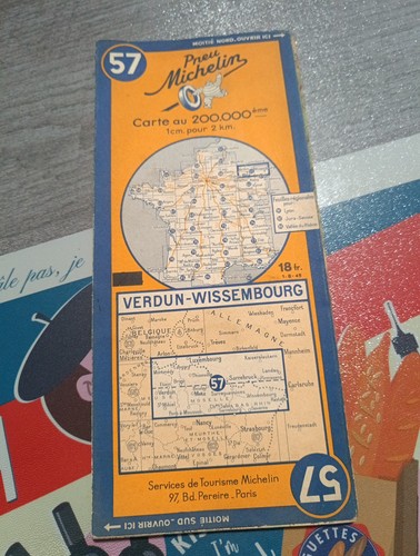 Carte michelin ww2 - michelin, 1945