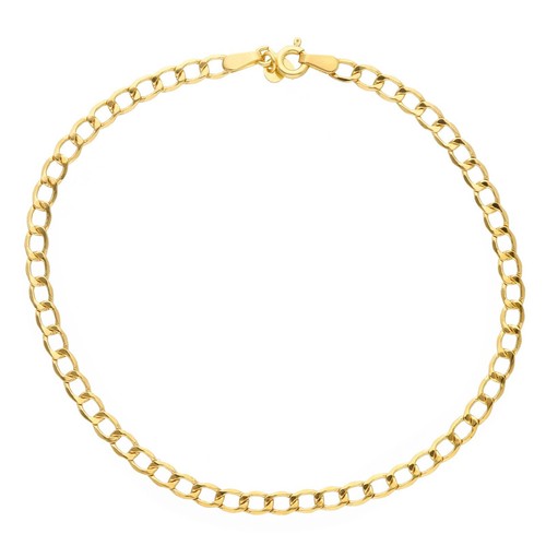 Bracelet jaune maille - or, 9k,