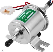 QEUhang Universal Pompe à Essence 12V HEP-02A électrique Heavy Duty Fuel Pump C