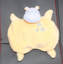 Doudou semi plat hippopotame