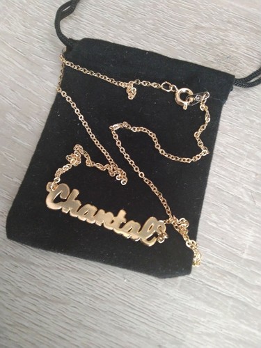 Collier ras cou - le, prénom