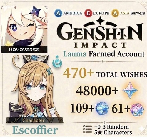 Compte genshin impact - compte,