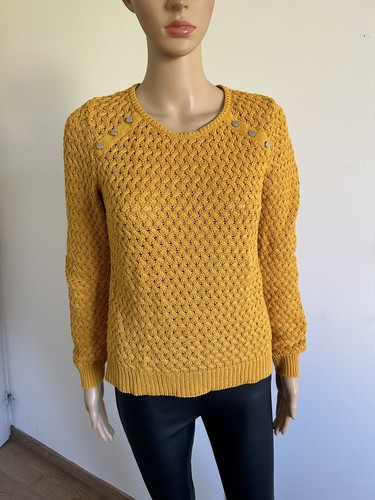 Pull jaune moutarde cache - jaune,