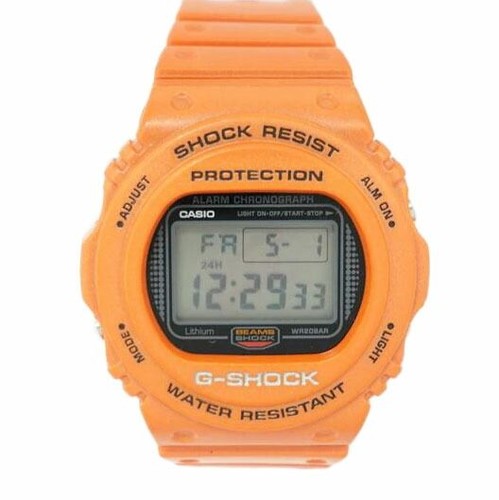 Montre orange casio shock - montre,