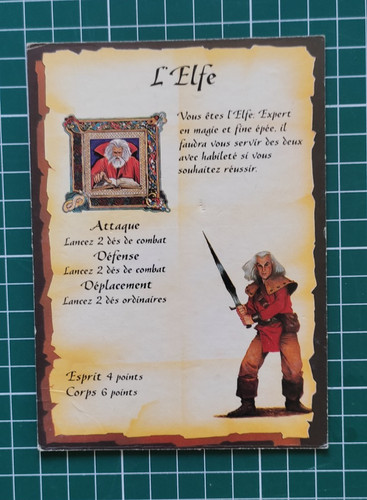 Heroquest carte personnage - heroquest,