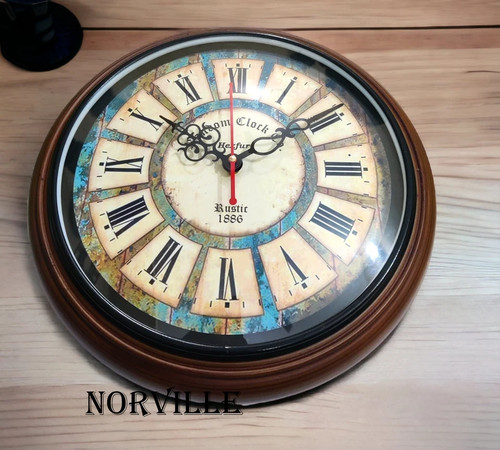 Ancienne horloge murale ronde - ancienne,