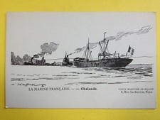 cpa Illustrée Par Léon HAFFNER La Marine Française CHALANDS
