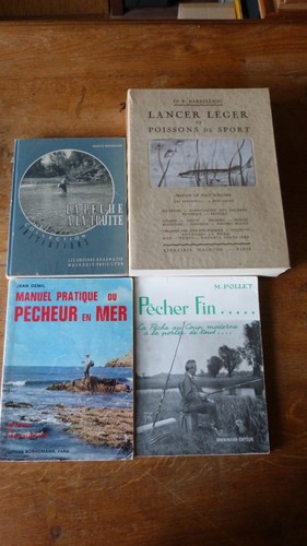 Lot livres anciens pêche - anciens,