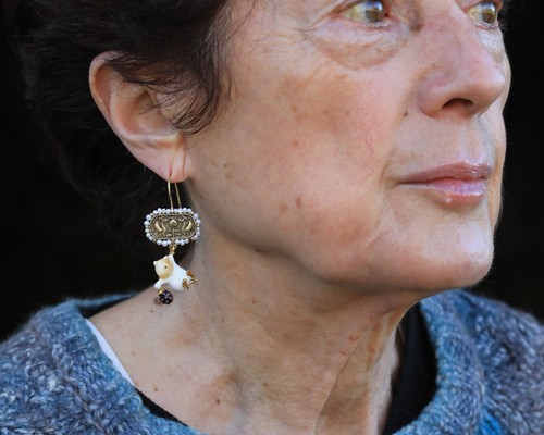 Boucles oreille doré - d'oreille,